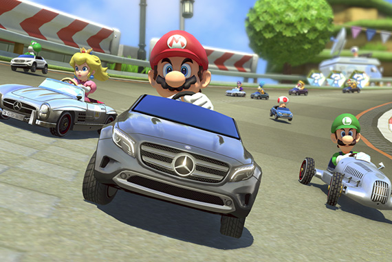  メルセデス・ベンツ 任天堂のWii Uゲームソフト『マリオカート８』に登場