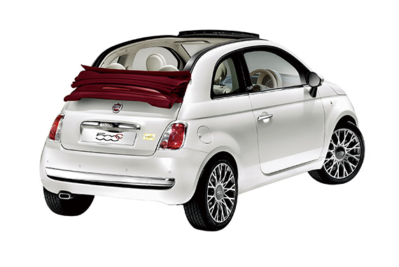 「Fiat 500」の限定車「Fiat 500C Mimosa（フィアット チンクエチェントシー  ミモザ）