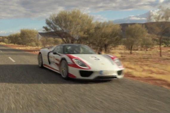 Porsche 918 Spyder 最高速 映像