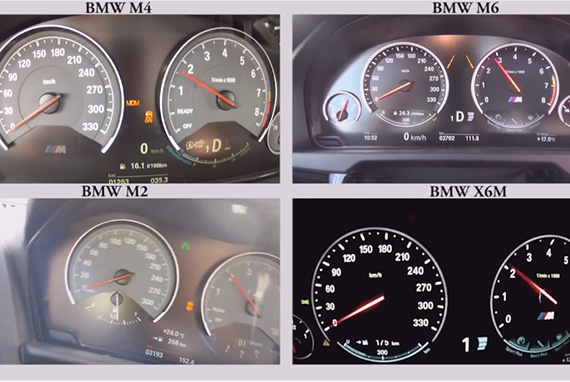 【比較動画】BMW M2 vs M4 vs M6 vs X6M